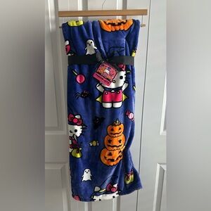 Hello Kitty Purple Halloween Blanket